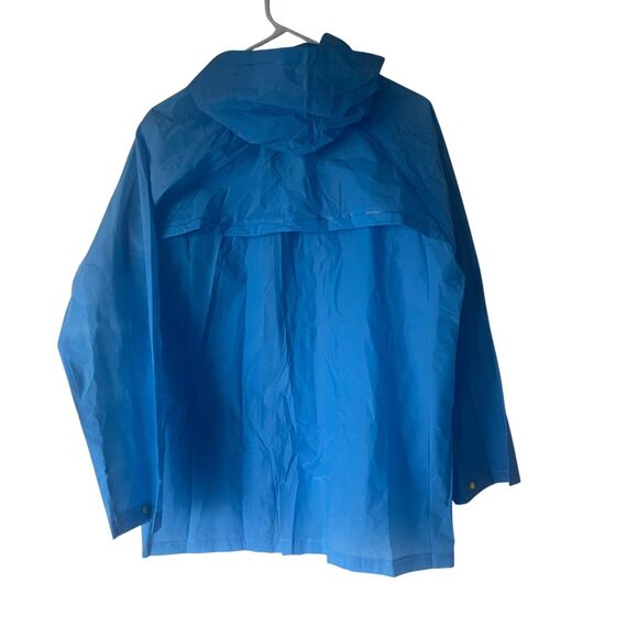 Coleman Youth Boys Size L/XL Blue Rain Waterproof Button Up Jacket - Picture 6 of 9